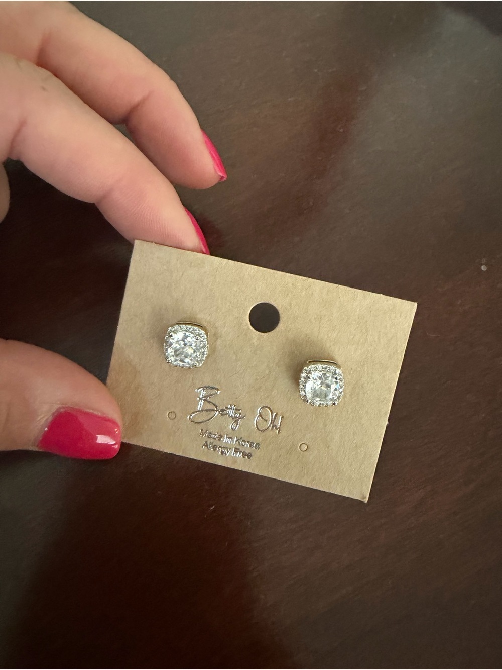 Diamond custom earrings
